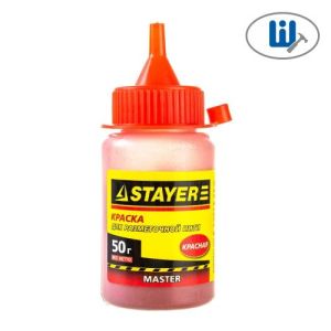 Краска для малярных шнуров, красная 50г Stayer