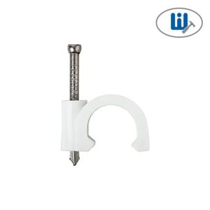 Скобы для крепления кабеля №12 круг. с гв. (30шт.)