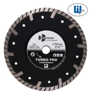 Круг алмазный Trio-Diamond глубокорез 230*10*22.23 Turbo
