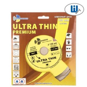 Круг алмазный Trio-Diamond сплошной ультратонкий эксперт 180х25,4х1,7. UTW504