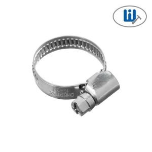 Хомут червячный из нерж.ст. 16-27мм Сибиртех 100шт.