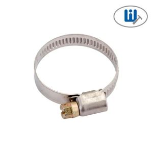 Хомут червячный из нерж.ст. 25-40мм, ширина 9 мм. Сибиртех