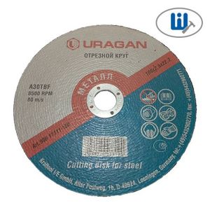 Круг отрезной 180х2,5х22,2мм Uragan по металлу