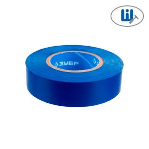 Изолента ПВХ Электрик-20 19мм х 20м синяя Зубр