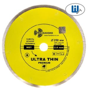 Круг алмазный TRIO-DIAMOND Сплошной Ультратонкий 250мм UTW507