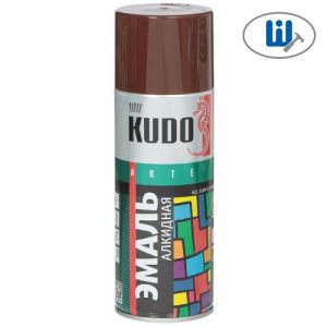 Краска аэрозольная эмаль универсальная алкидная Коричневая RAL8017 DTN-A70137