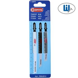 Пилки для лобзика T-SETS (Т123X, Т234X, Т345X) Диолд 90062012