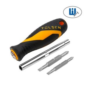 Двухсторноняя отвертка TOLSEN 6 в 1 20043