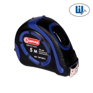 Рулетка 5 м, полотно с магнитным наконечником 25 мм ДИОЛД