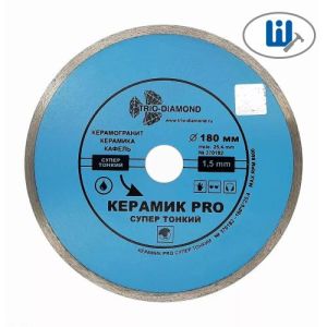Круг алмазный Trio-Diamond Керамик PRO супер тонкий 180х25,4. 370182