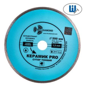 Круг алмазный Trio-Diamond Керамик PRO супер тонкий 200х25,4. 370202