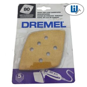 Листов наждачных компл. зер.80, 5шт., 6060 Dremel