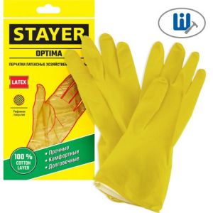 Stayer Перчатки резиновые латекс  S