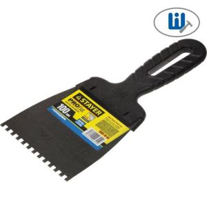 Шпатель зубч.нерж.плас.руч. L100мм, зуб4х4 Stayer