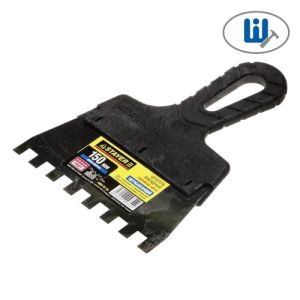 Stayer Шпатель зубч.нерж.плас.руч. L150мм, зуб10х10