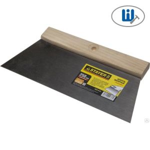 Stayer Шпатель «Трапеция» маляр, с дерев. ручк. 250мм