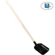 Лопата совковая, 230х280х1400мм, ребро жёсткости, деревянный черенок //Россия 61414