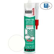 Герметик силиконовый нейтральный санитарный белый 280 мл KUDO KSK-131