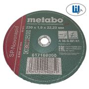 Круг отрезной 230х1,9х22 SP-Novorapid Metabo по металлу и нержавейки