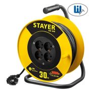 Удлинитель эл. силовой на катушке STAYER M-315 ПВС 3х1.5 50м 3500Вт