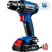 Дрель-шуруповерт аккумуляторная ЗУБР Профессионал Т7,20В,2 АКБ 2Ач, в кейсе DB-201-22