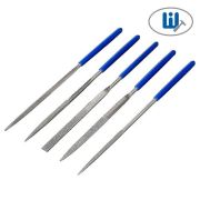 Набор алмазных надфилей рукоятки ПВХ, 5 предметов, 3x140х50мм, (уп.) РемоКолор blue 40-0-025