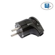 Вилка угловая 16А 250В с заземл. черн. TOKOV ELECTRIC TKL-PLUZ-C05