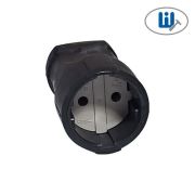 Розетка переносная 10А 250В без заземл. ПВХ-облив черн. UNIVersal ОА0150