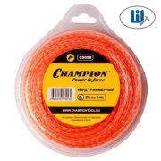 Леска триммерная 2,4 мм 44 м Square Twist DOU (витой квадрат) Champion С5058